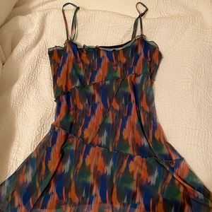 UO Moxie Mesh Mini Slip Dress